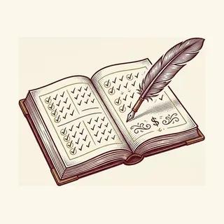 Aufgeschlagenes Prüfbuch mit Häkchen — Vignette